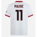 Tanie Strój piłkarski AC Milan Christian Pulisic #11 Koszulka Wyjazdowej 2024-25 Krótkie Rękawy